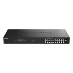 D-Link DGS-1018P Non-géré Gigabit Ethernet (10/100/1000) Connexion Ethernet, supportant l'alimentation via ce port (PoE) Noir