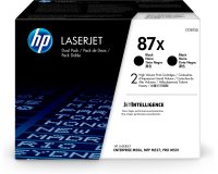 HP 87X 2-pack High Yield Black Original LaserJet Toner Cartridges