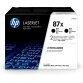 HP 87X LaserJet, lot de 2 cartouches de toner grande capacité authentiques, noir