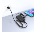 AISENS Cargador De Sobremesa GaN 90W PD3.0 1xUSB-C 1.8m, Negro