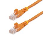 StarTech.com Câble réseau Cat5e UTP sans crochet de 3m - Cordon Ethernet RJ45 anti-accroc - M/M - Orange