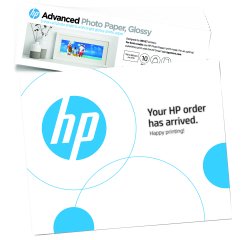 HP Papier photo à finition glacée Advanced, 65 lb, 4 x 12 pouces (101 x 305 mm), 10 feuilles