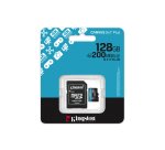 Kingston Technology Carte microSDXC Canvas Go Plus Gen4 200 Mo/s A2 U3 V30 128 Go + adaptateur