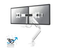 Neomounts NM-D775DXWHITE Support d'écran à fixer 10-32" - ressort à gaz - Topfix - arrêt 180°