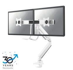 Neomounts NM-D775DXWHITE Monitorarm 10-32" - gasveer - Topfix - 180°-stop