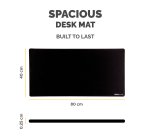 Fellowes Computer Desk Mat with Non-Slip Base Breyta Desk Mat with Antibacterial Protection Black