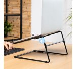 R-Go Tools Support pour ordinateur portable R-Go Steel Office, adapté pour 10-22 pouces, noir