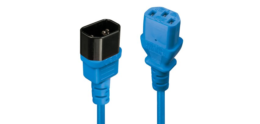 Lindy Rallonge secteur C14 vers C13, bleu, 1m