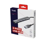 Trust Halyx USB 3.2 Gen 1 (3.1 Gen 1) Type-A 5 Mbit/s Noir, Gris