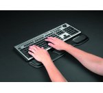 Repose-poignets fellowes health-v pour claviers ergonomique microban mousse à mémoire de forme coloris noir