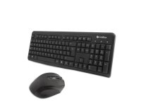 CoolBox COO-KTR-02W teclado QWERTY + Ratón inalámbrico Español Negro