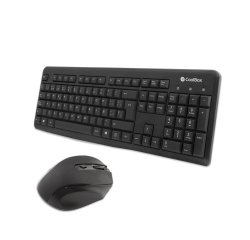 CoolBox COO-KTR-02W teclado QWERTY + Ratón inalámbrico Español Negro