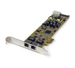 StarTech.com Carte Réseau PCI Express 2 ports Gigabit Ethernet RJ45 10/100/1000Mbps - POE/PSE