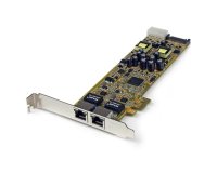 StarTech.com Carte Réseau PCI Express 2 ports Gigabit Ethernet RJ45 10/100/1000Mbps - POE/PSE