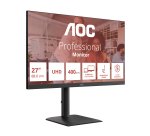 AOC E4 U27E4CV écran plat de PC 68,6 cm (27") 3840 x 2160 pixels 4K Ultra HD LED Noir