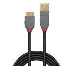 Lindy Câble USB 3.2 Type A vers Micro-B, 5Gbit/s, Anthra Line, 0.5m