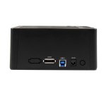 StarTech.com Dock pour Disque Dur à 2 baies USB 3.0 / eSATA vers SATA, Dock pour Disque Dur USB, Station d'Accueil pour SSD/HDD Externe 2,5/3,5" SATA I/II/III,Docking Station pour Disque Dur Chargement par le Haut
