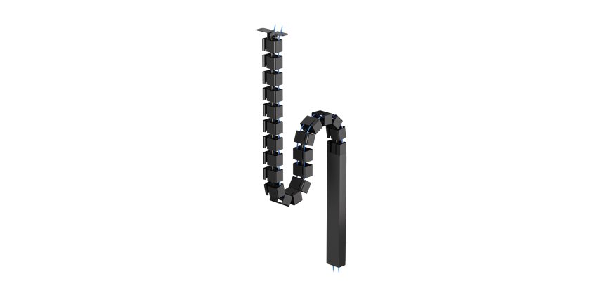 Neomounts ADS06-133BL Organizador vertebral de cables - fijación con tornillos - universal