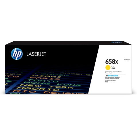 W2002X HP CLJM751 Toner GeelLOW Hoge Capaciteit  HP658X 28.000pag. Hoge Capaciteit