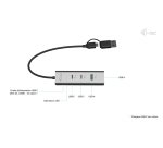 i-tec Metal Universal Charging HUB 2xUSB-C + 2x USB-A Port + Power Delivery 85W