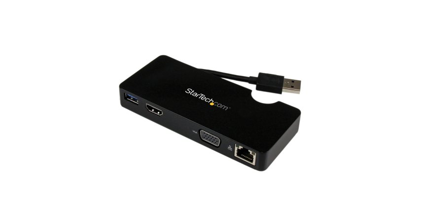 Replicador de Puertos USB 3.0 de Viajes con HDMI o VGA - Docking Station para Portátil