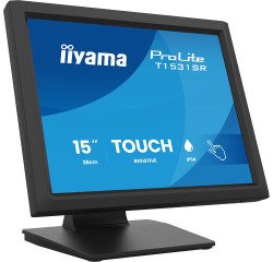 iiyama ProLite T1531SR-B2S flat PC monitor 38.1 cm (15") 1024 x 768 pixels XGA Touchscreen Desktop Black
