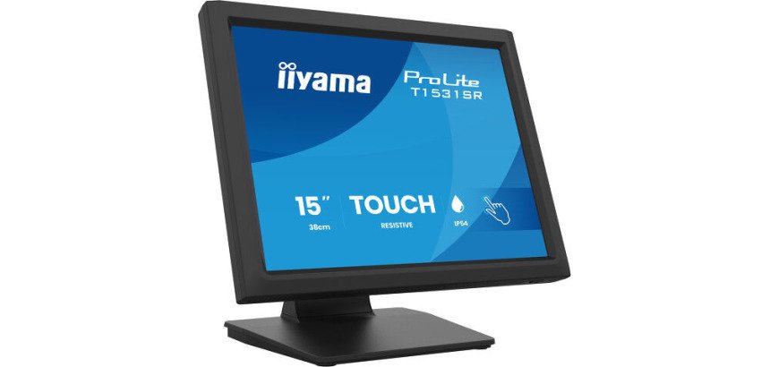 iiyama ProLite T1531SR-B2S flat PC monitor 38.1 cm (15") 1024 x 768 pixels XGA Touchscreen Desktop Black