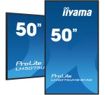 iiyama LH5075UHS-B1AG Écran d'affichage dynamique Écran plat de signalisation numérique 125,7 cm (49.5") LCD Wifi 500 cd/m² 4K Ultra HD Noir Intégré dans le processeur Android 11 24/7