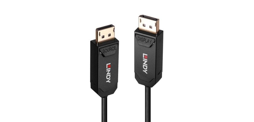 Lindy Câble DisplayPort 2.0 UHBR10 Hybride Fibre Optique 20m