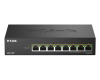 D-Link DMS-108P/E commutateur réseau Non-géré 2.5G Ethernet (100/1000/2500) Connexion Ethernet, supportant l'alimentation via ce port (PoE) Noir