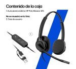 HP Poly Auriculares estéreo con cable USB Mission 425 Classic (paquete)