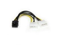 StarTech.com Câble adaptateur d'alimentation LP4 vers carte vidéo Express PCI 8 broches de 15 cm