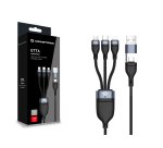 Conceptronic ETTA05B15 cavo USB USB 2.0 1,5 m USB C USB C/Micro-USB B/Lightning 0,48 Gbit/s 60 W Nero