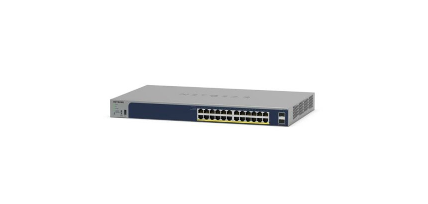 NETGEAR GS724TPv3 Géré L2 Gigabit Ethernet (10/100/1000) Connexion Ethernet, supportant l'alimentation via ce port (PoE) Gris