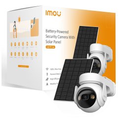 Imou Cell PT Lite Kit - Telecamera da Esterno a batteria con risoluzione 2K (3MP), Rilevamento Movimento/Umano, Visione Notturna a Colori, Audio Bidirezionale, IP66