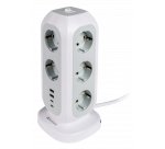 Verbatim 49547 base múltiple 11 salidas AC Interior Blanco