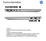 HP ProBook 4 G1iR Wolf Pro Security Edition Intel Core 5 120U Portátil 35,6 cm (14") WUXGA 16 GB DDR5-SDRAM 512 GB SSD Wi-Fi 6E (802.11ax) Windows 11 Pro Plata