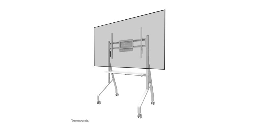 Neomounts FL50-525WH1 Support au sol mobile pour écran 55-86" - installation rapide - TÜV