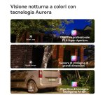 Imou Titan Pro Telecamera da esterno, motorizzata da 6MP, Copertura a 360°, visione notturna a colori, conversazione bidirezionale, rilevamento movimento/umano, tracciamento intelligente, faretto e sirena, deterrenza attiva con luci rosse e blu, registraz