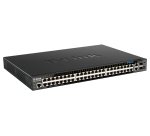 D-Link DGS-1520-52MP switch Gestionado L3 Gigabit Ethernet (10/100/1000) Energía sobre Ethernet (PoE) 1U Negro