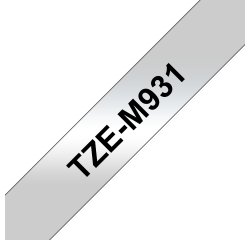 Brother TZE-M931 label-making tape Black on silver