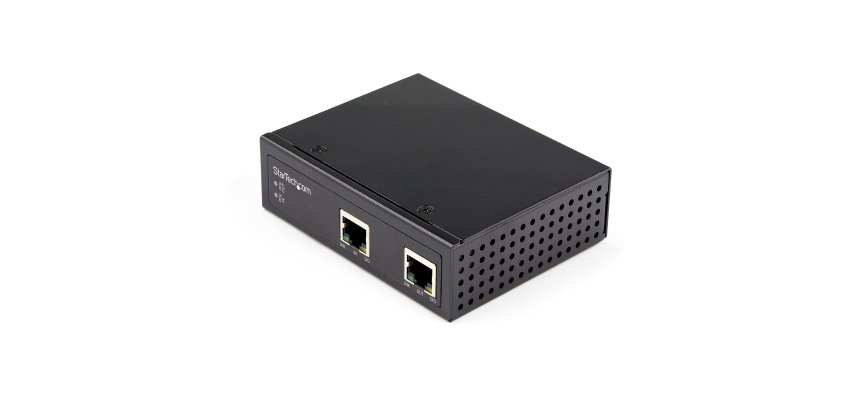 StarTech.com Gigabit PoE Extender Industriale 60W - 802.3 bt PoE+/PoE++ UTP PD Power over Ethernet network range extender/repeater - Ripetitore PoE 100m - IP-30 - 40C +75C
