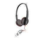 HP Poly Micro-casque stéréo USB-C Poly Blackwire 3225 + prise 3,5 mm + adaptateur USB-C/A (lot)