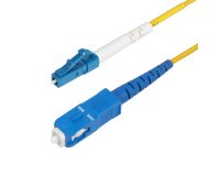 StarTech.com Câble Fibre Optique de 10m Simplex Monomode LC à SC (UPC) OS2, 9/125µm, 40G/100G, Cordon Fibre Optique, Insensible à la Courbure, Faible Perte d'Insertion, Cordon Patch Fibre LSZH
