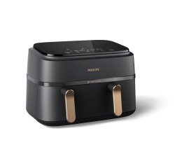 Philips Serie 3000 Airfryer doppio cestello, friggitrice ad aria da 9.0L, 12 metodi di cottura, App per ricette NA352/00