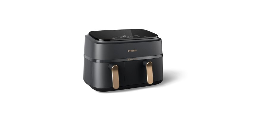 Philips Serie 3000 Airfryer doppio cestello, friggitrice ad aria da 9.0L, 12 metodi di cottura, App per ricette NA352/00