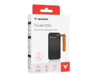 Verbatim Pocket SSD 2 TB USB Tipo C 3.2 Gen 2 (3.1 Gen 2) Negro, Naranja