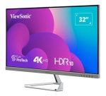 Viewsonic VX3276-4K-MHD-2 pantalla para PC 81,3 cm (32") 3840 x 2160 Pixeles 4K Ultra HD LCD Negro, Plata