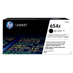 HP 654X toner noir grande capacité LaserJet authentique avec toner ColorSphere