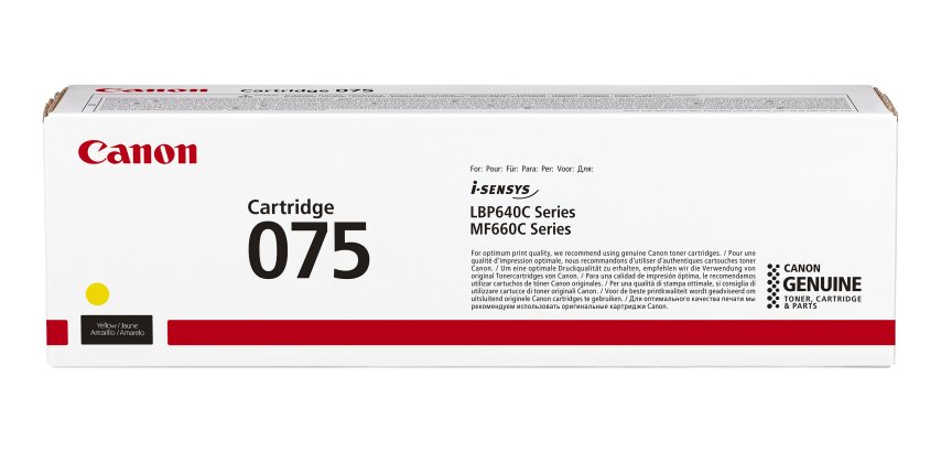 Canon 075 Cartouche de toner 1 pièce(s) Original Jaune